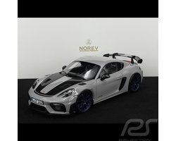 Porsche Cayman GT4 RS w Weissach Pack 2023 Chalk Grijs - Modelauto 1/18 Norev