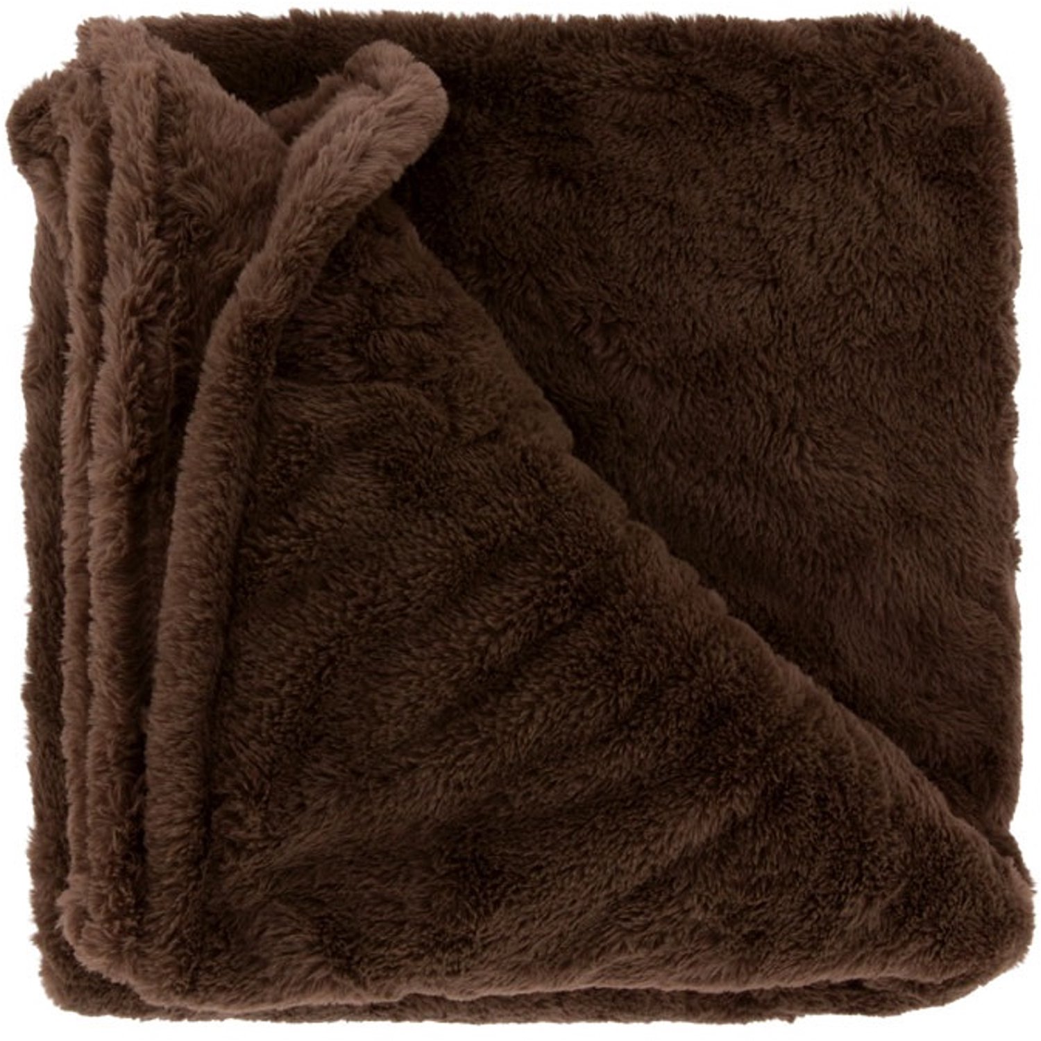 Unique Living Plaid Jip - rocky brown - 150x200cm Bruin