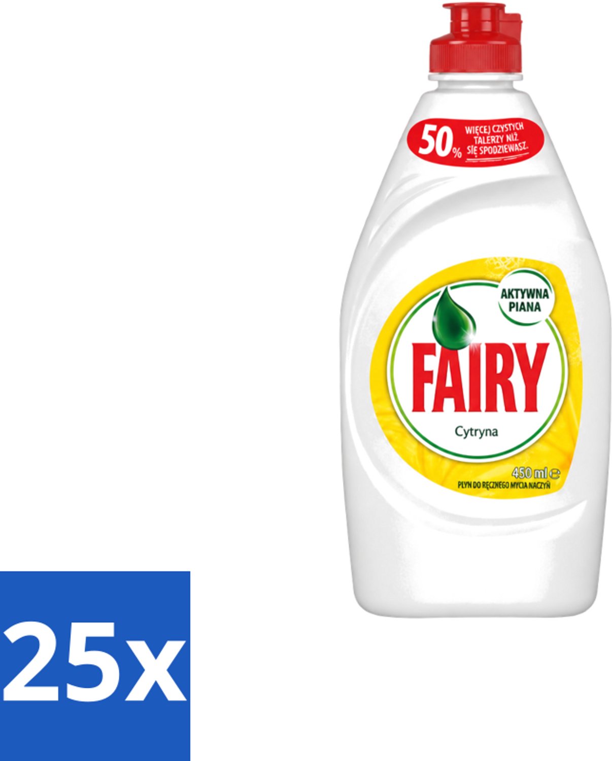 25 x Fairy – Afwasmiddel – Citroen – 450 ml - Voordeelverpakking - 25 stuks