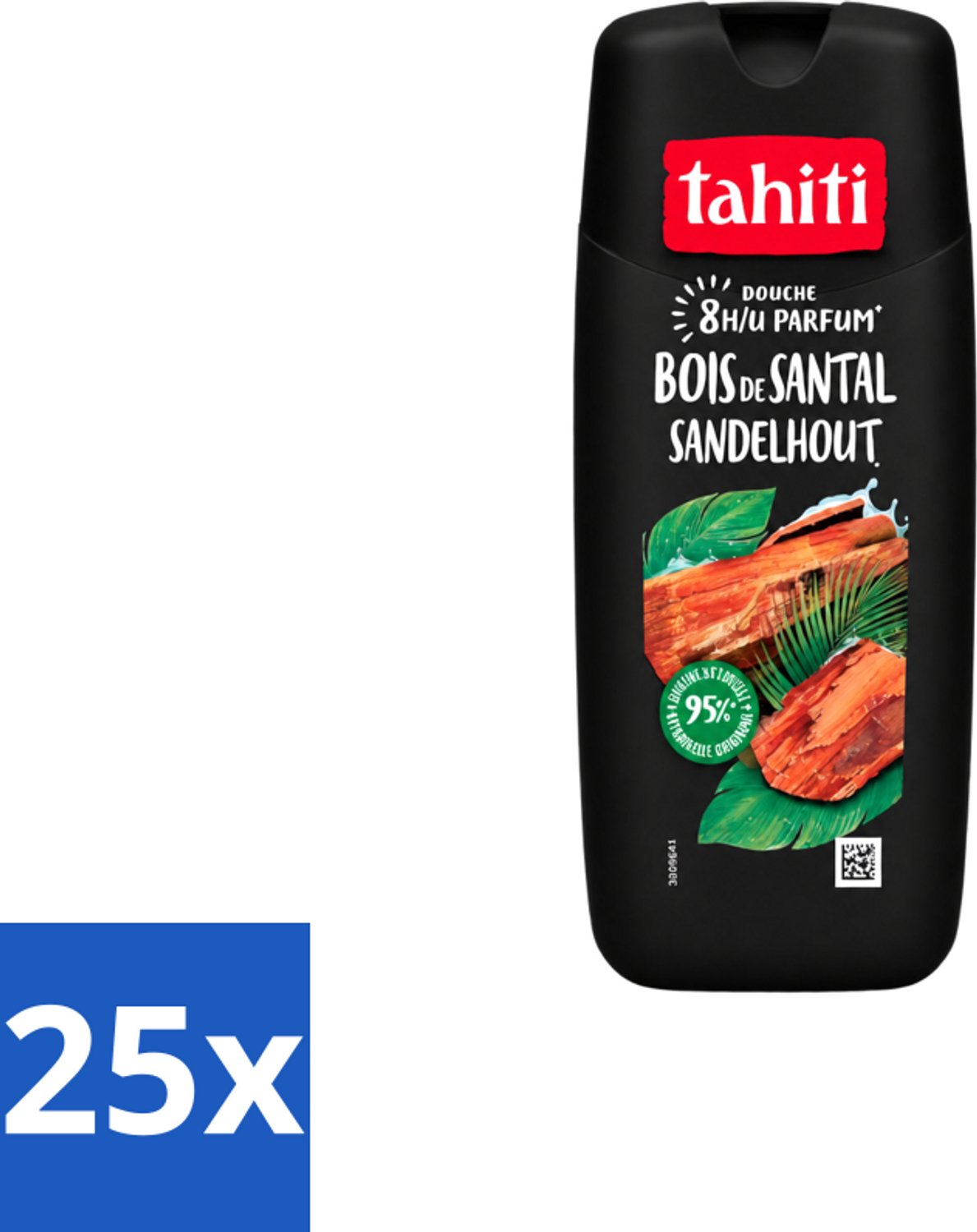 25 x Tahiti – Douchegel – Sandelhout - 315 ml - Voordeelverpakking - 25 stuks
