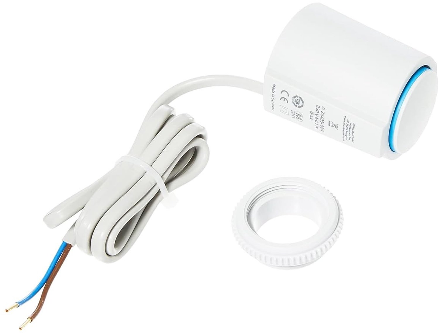 Actuator vloerverwarming - Eenvoudig te installeren - M30 x 1,5 - Geschikt voor Heimeier Kermi Roth - 230 V - Compact ontwerp - Verstelba...
