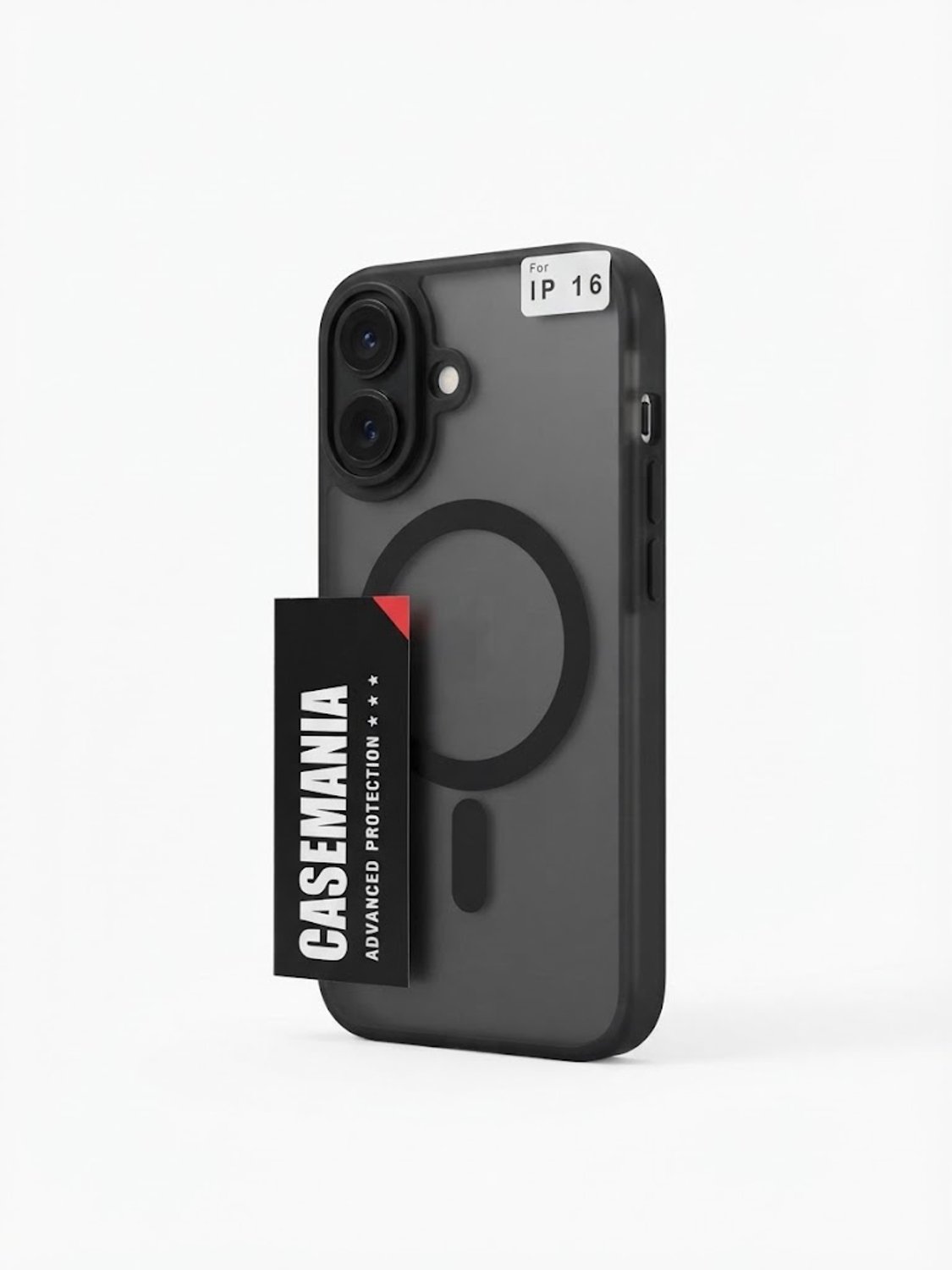 Casemania Advanced Protection Backcover Geschikt voor iPhone 16 Met MagSafe - Zwart