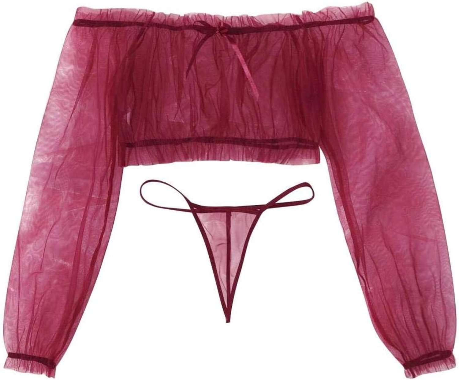 & jarretels Dames strapless kanten ondergoed Sexy lingerie nachtkleding string set
