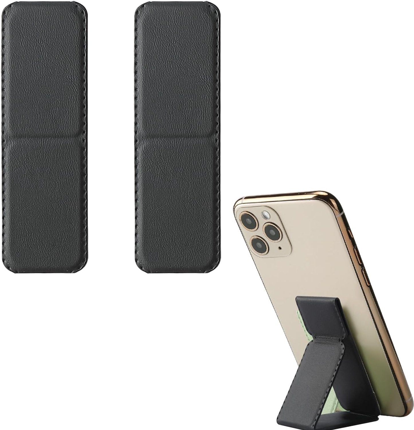 2 stuks mobiele telefoon vingergreep riemhouder voor hand, telescopische telefoonlussen voor achterkant van de telefoon, siliconen standaard, mobiele telefoon riem, grip houder voor de meeste