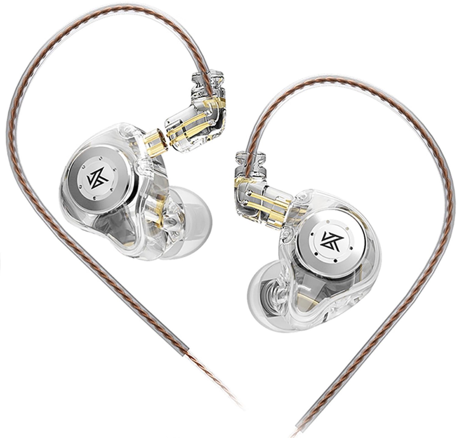 In-Ear Koptelefoon met Dual DD HiFi Stereo Geluid (Wit, zonder Microfoon)