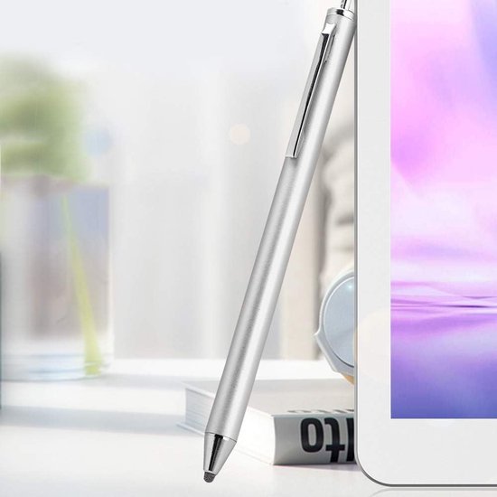 Stylus Pen voor Touchscreen, Universeel, Precisie Pennen voor Tablets en Mobiele Telefoons, Zilver — afbeelding 3
