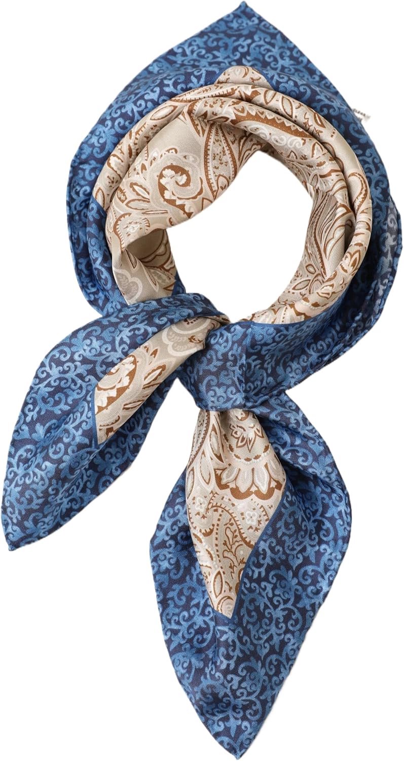 Zijde Bandana Heren Dames - 53x53cm - Handgerolde Rand