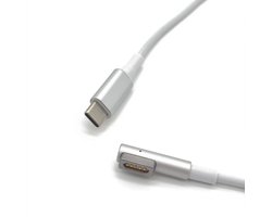 USB-C Oplaadkabel Geschikt voor MacBook met MagSafe 1 - PD 100W - E-Mark - 1,8 Meter - Wit