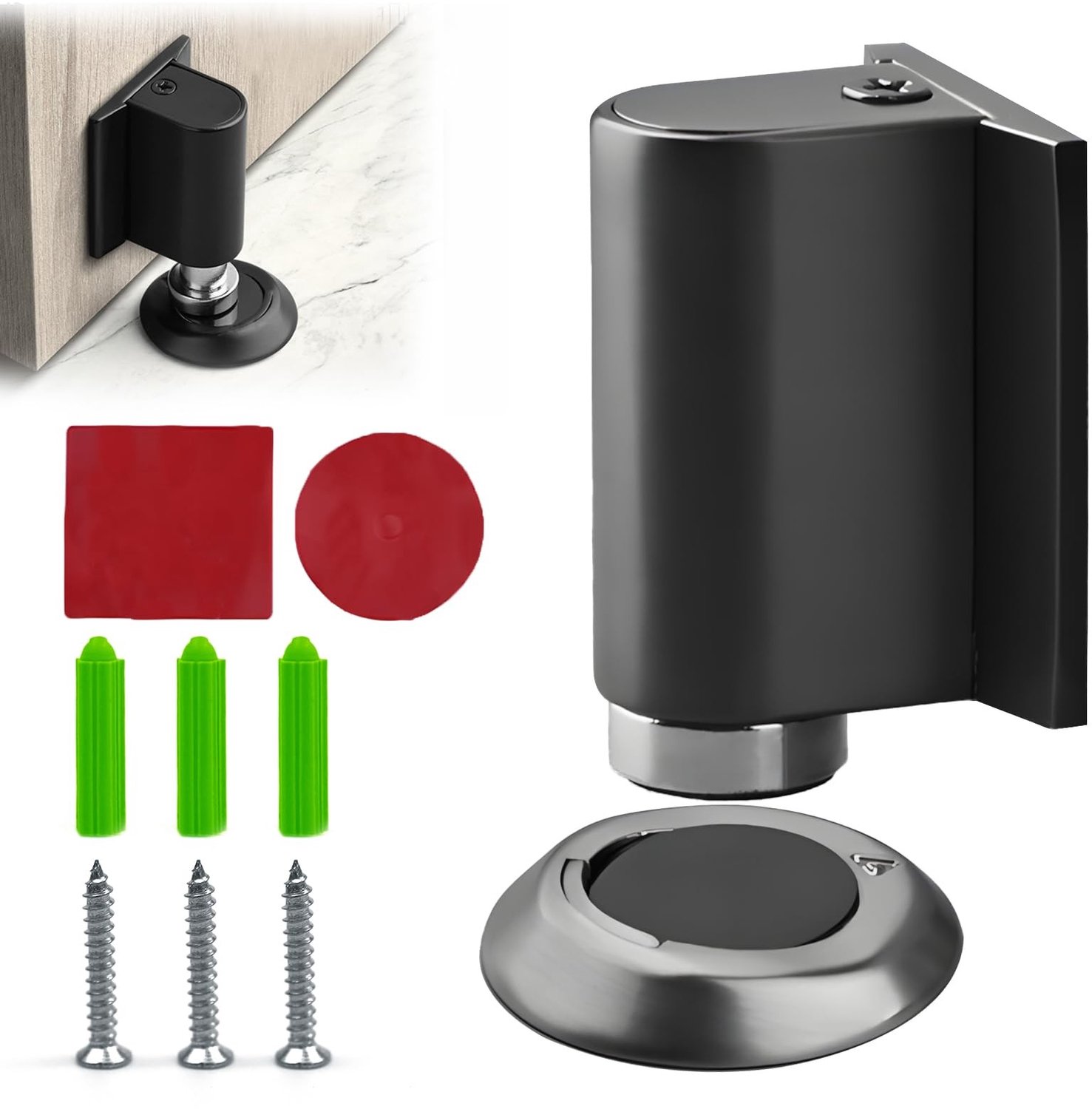 Magnetische Deurstoppers van Metaal voor Vloermontage