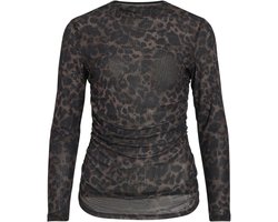 Vila Top Vifunda Pri O-neck L/s Top 14120422 Coffee Bean/pri Dames Maat - XL
