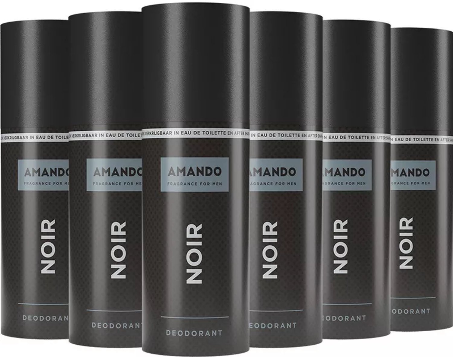 Amando Noir - Deodorant - 6x 150 ml - Voordeelverpakking