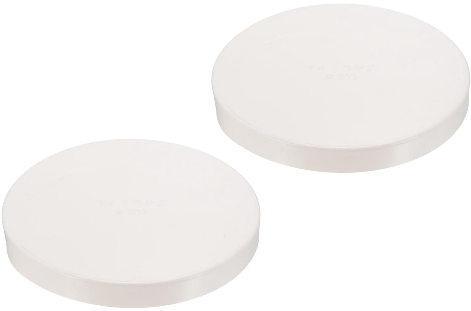 2 Stuks PVC Eindkappen voor Ronde Buizen - Ideaal voor Tuin Irrigatie en Watersystemen