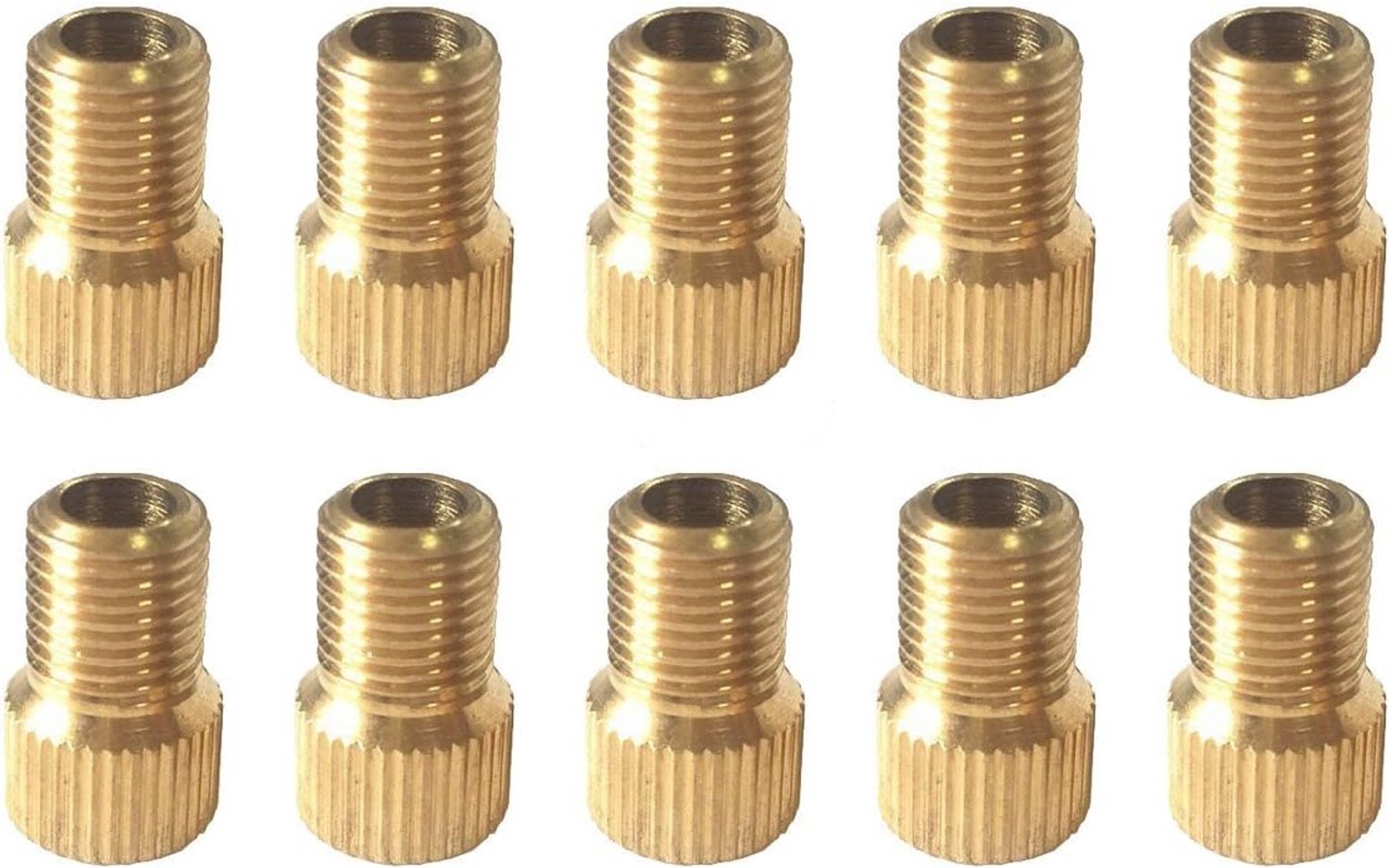 10x Fietsventiel Adapter Presta naar Schrader - Merkloos