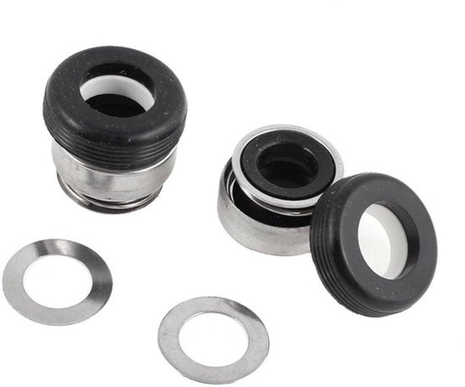 Mechanische afdichting - Waterpompasafdichting - Voor het afschermen van pompen - Keramische ring - 12 mm binnendiameter - Zwart