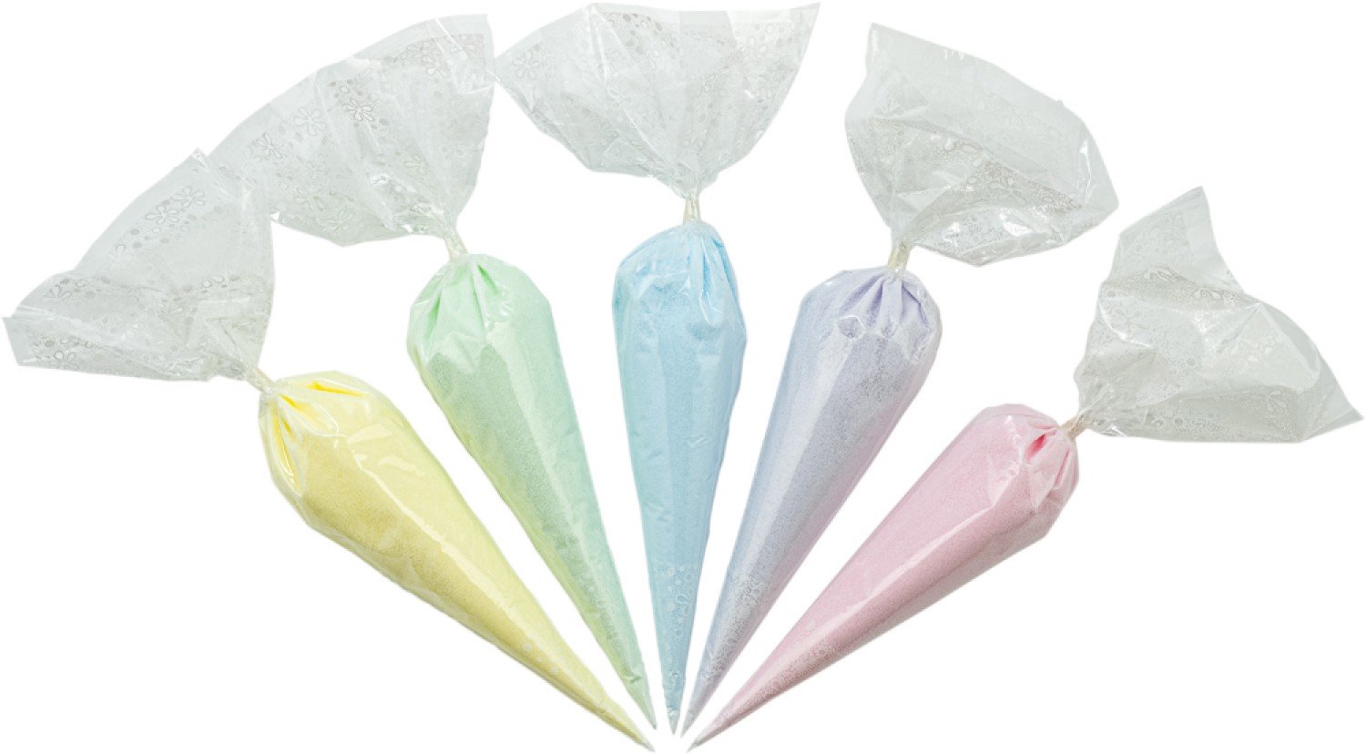 Claudius Scrubzout Rainbow Pastel - 300 gram in puntzak wit - Zen moment, eucalyptus, opium, lavendel en rozen - Hydraterende Lichaamsscrub - Body Scrub