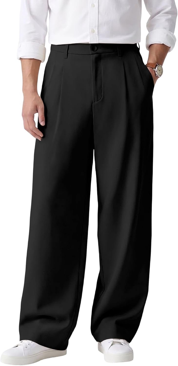 Herenbroek met rechte pijpen, elegante smokingbroek