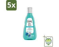 5 x Guhl - Shampoo - Anti-Roos - 250 ml - Grootverpakking - Vaatwasstrips - Anti-roos Shampoo - Roosvrije Hoofdhuid - Hoofdhuid Verzorging - Roos Bestrijden - Zink Shampoo