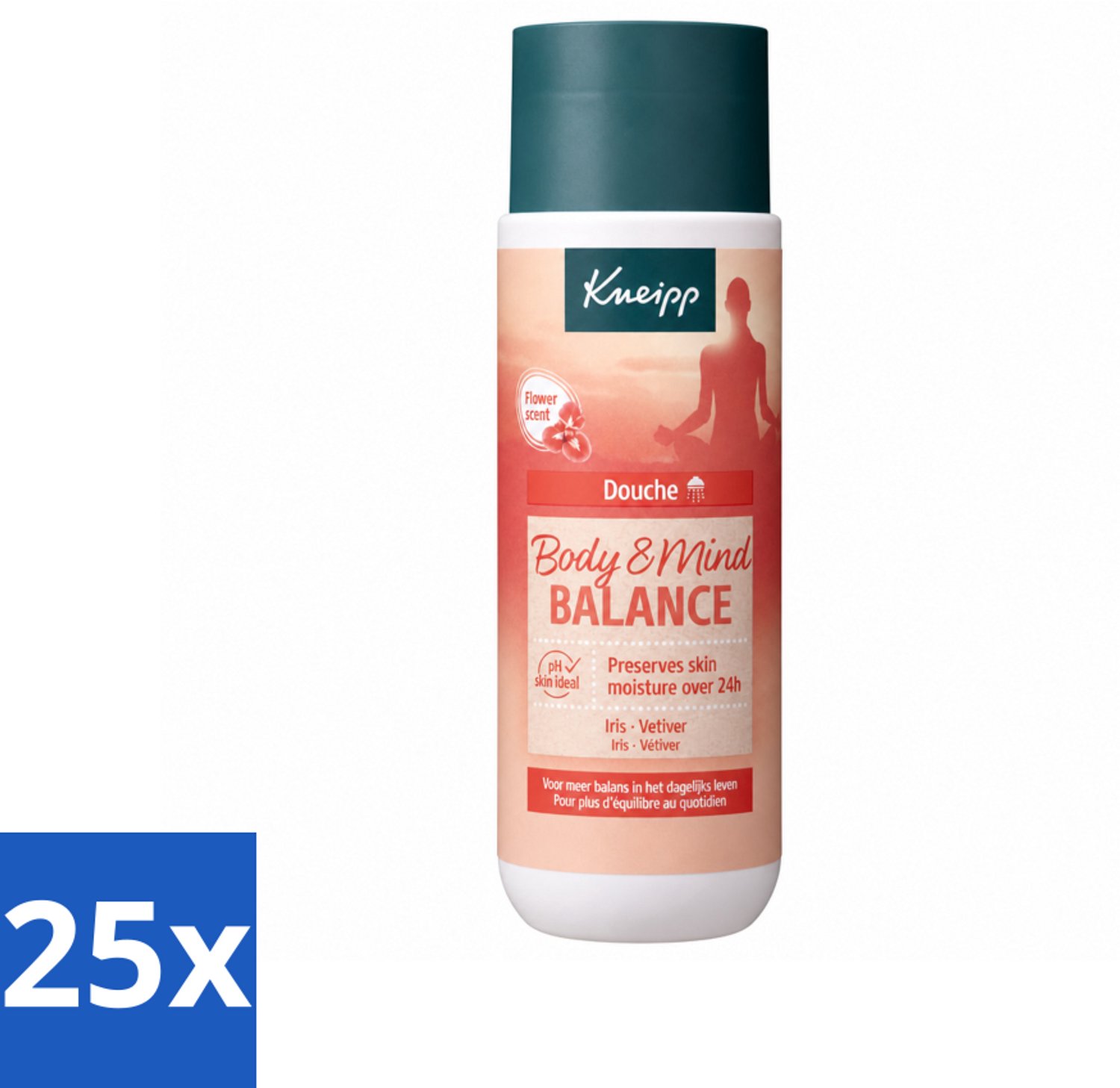 25 x Kneipp - Douchegel - Body & Mind Balance - 200 ml - Voordeelverpakking - 25 stuks
