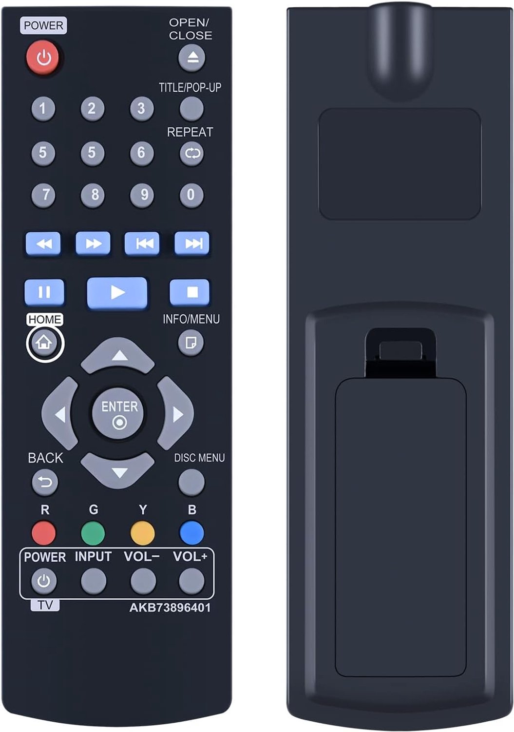 Vervangende afstandsbediening voor LG Disc DVD Player BP250 BP135 BP240 BP300 BP335W BD640 BP135N BP135W BP145 BP155N BP200 BP325W BP335WN BP340 BP350 BP350N