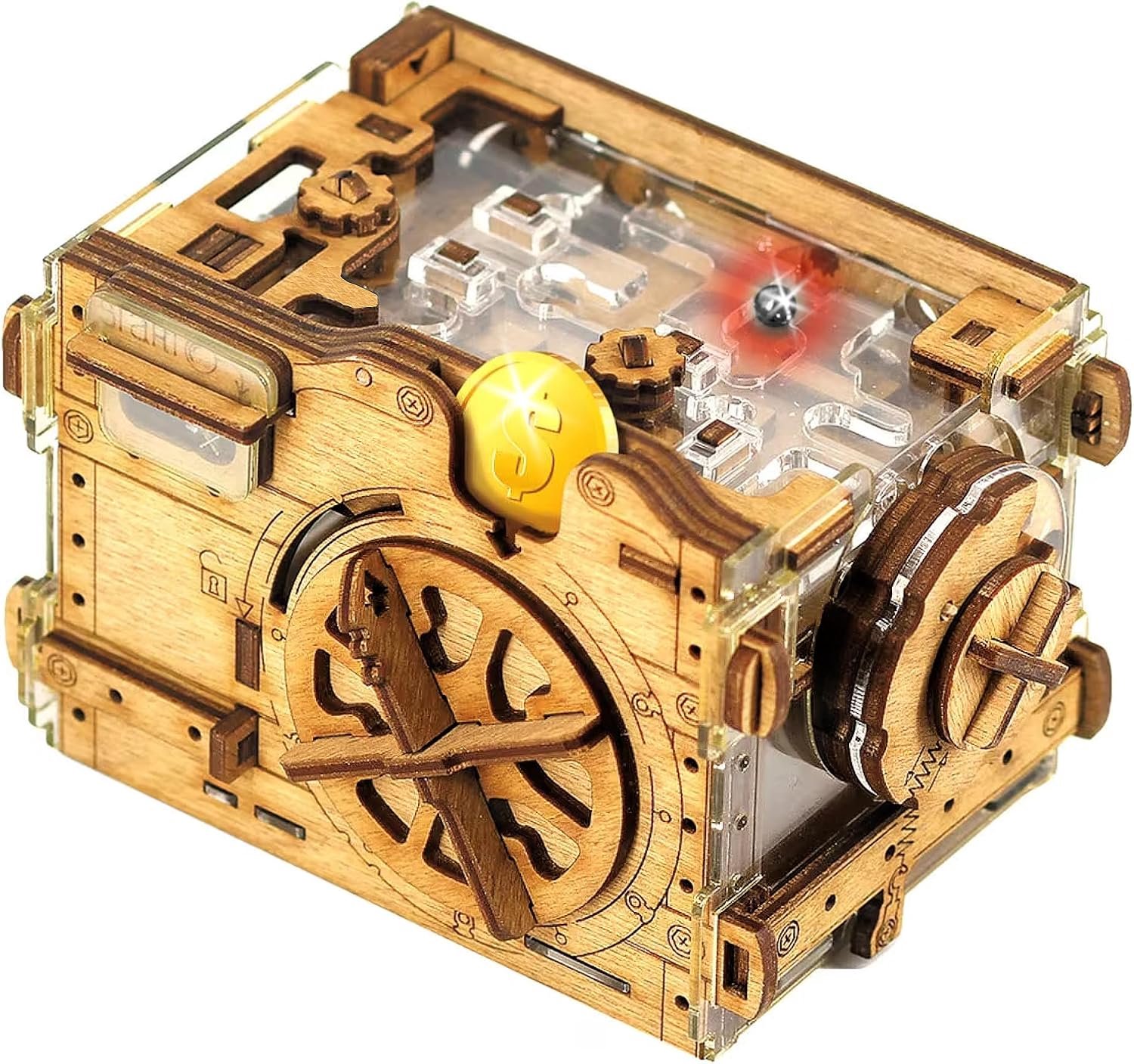 Safe - Marmeren Loop Geld Puzzelbox - Tricky cadeauverpakking - 3D puzzel voor volwassenen - Escape Room spel - hersenkraker - gadget voor mannen - schatkist