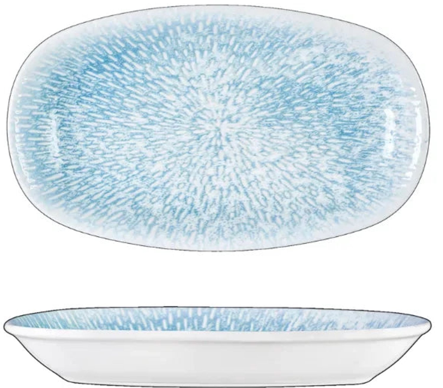 Wilmax Schaal 20x11 cm Meerkleurig Porselein WL-671642/A