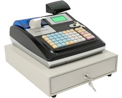 ShaSha Kassasysteem met Kassalade en Thermische Printer - Elektronische Kassa voor Horeca en Winkel - LED Display - Zwart/Wit