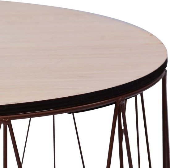 2 stuks salontafel, bijzettafel, bijzettafel, bijzettafel, salontafel, bijzettafel, koper, voor woonkamer, slaapkamer, studeerkamer — afbeelding 5