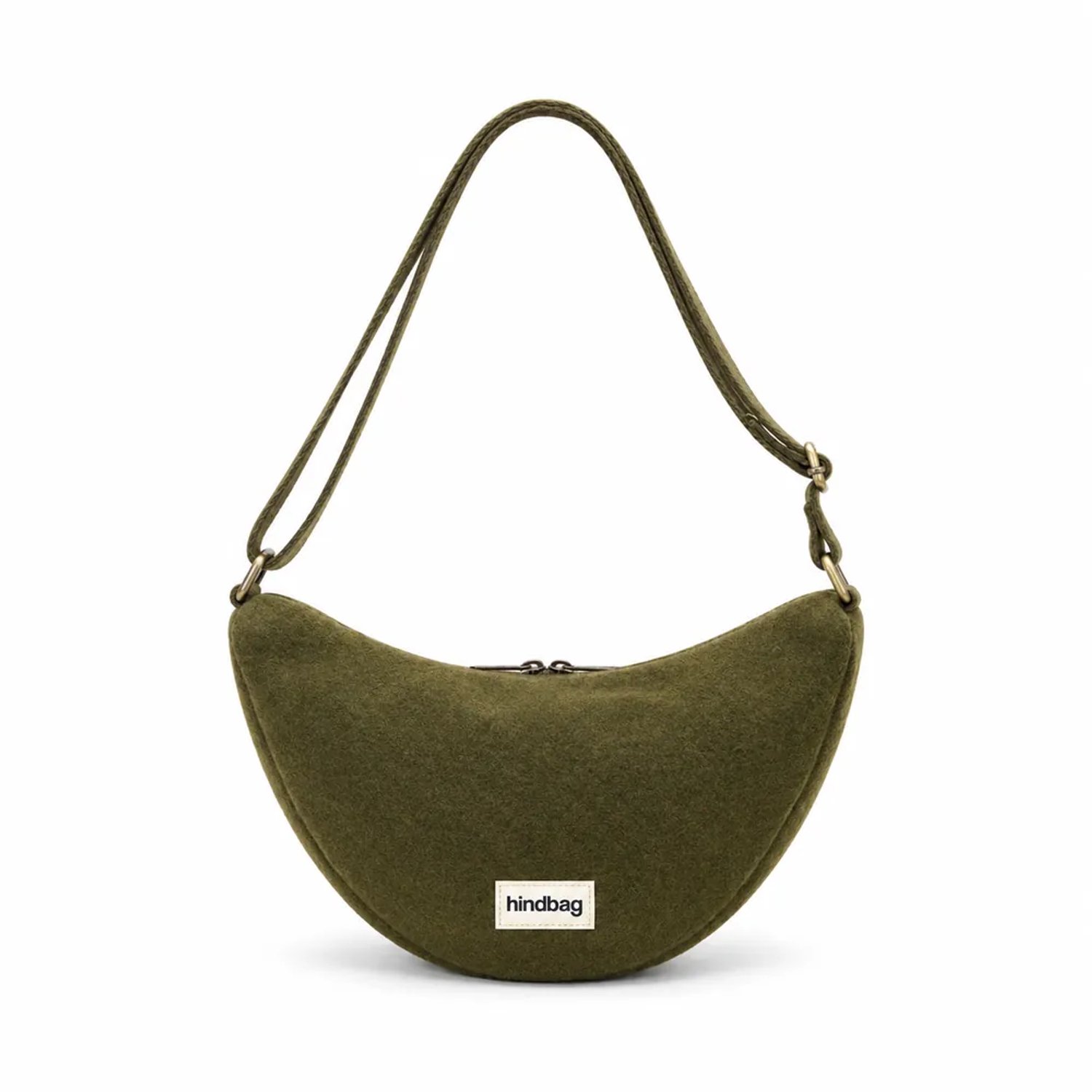 Hindbag heuptas Andrea wol-look groen
