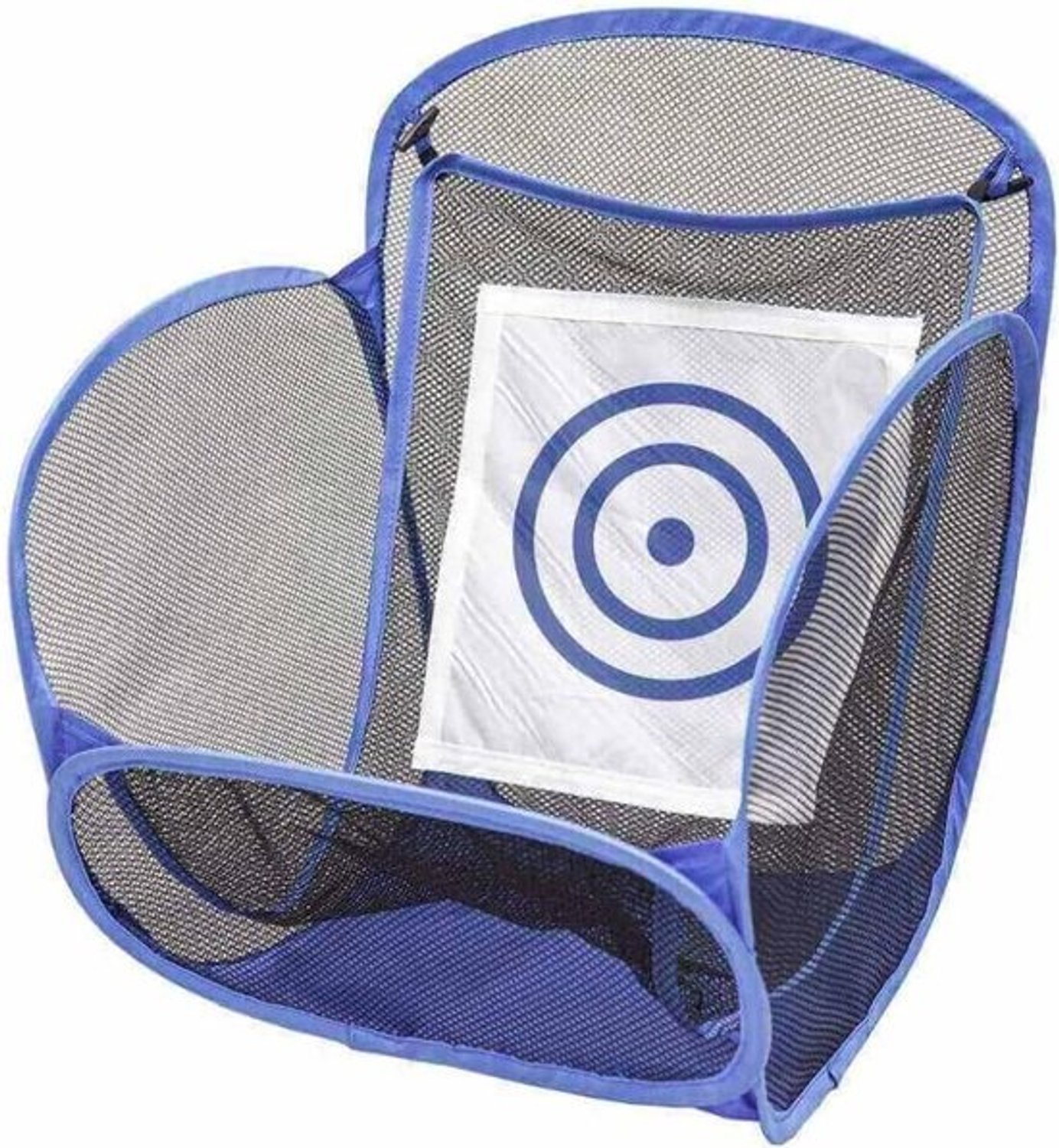 Golf oefennet - Chippingnet - Golftraining - Met doel - 45x45x33 cm - Blauw