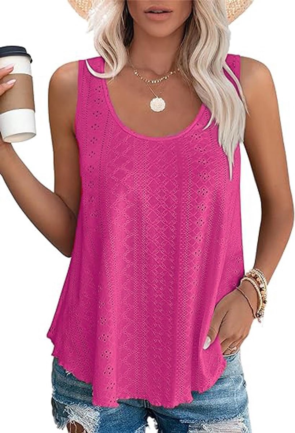 Tanktop zomer cami blouses tops bovenstuk mouwloos camisole shirt