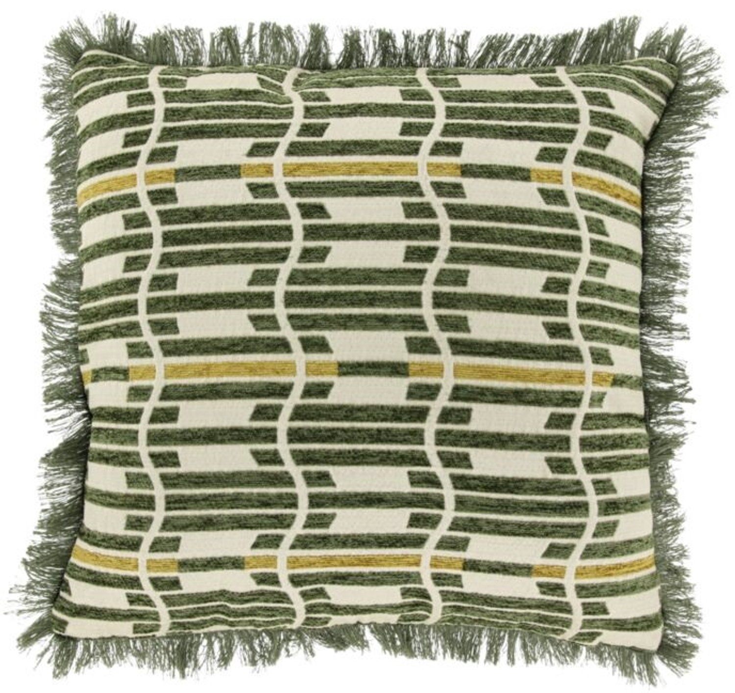 Unique Living Sierkussen Wess - winter green - 45x45cm Groen