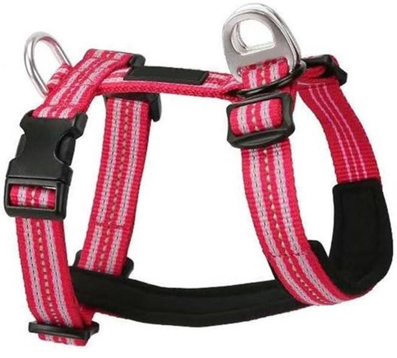 Hondentuigje - Anti-trekvest - Veilig wandelen - Reflecterende strepen - Maat XL - Rood