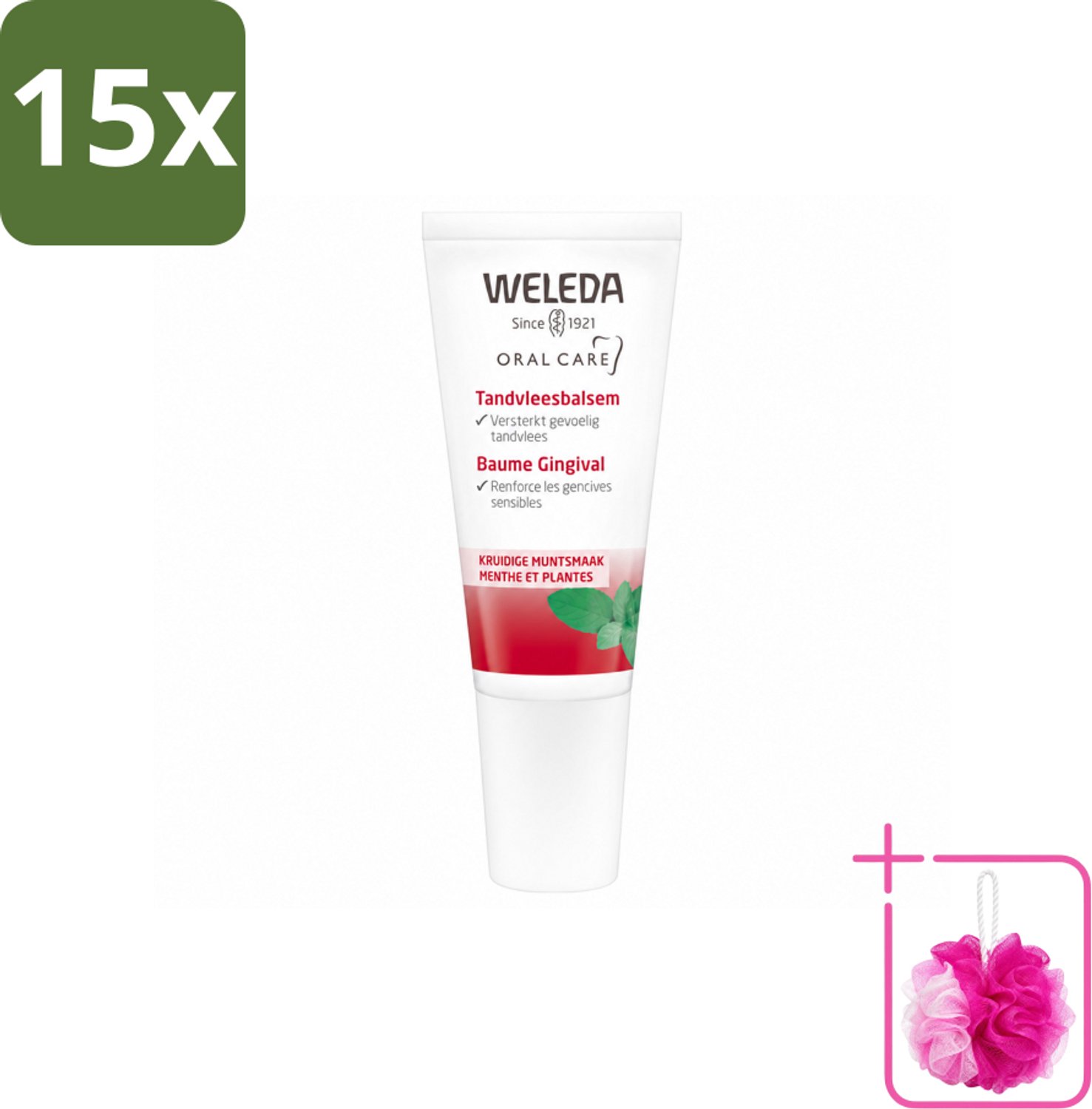 15 x WELEDA - Tandvleesbalsem - 30 ml - Bulkverpakking - Tandvleesbalsem - Douchemop - Tandvlees verzachten