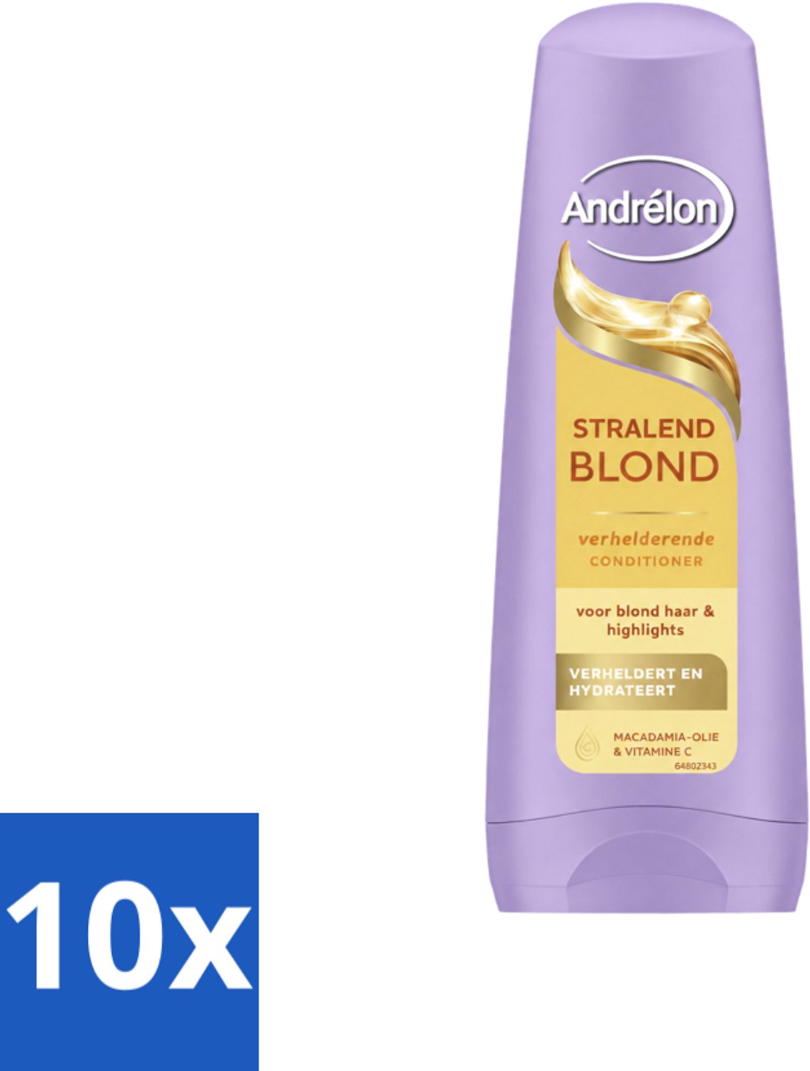 10 x Andrélon – Conditioner – Stralend Blond – 200 ml - Voordeelverpakking - 10 stuks