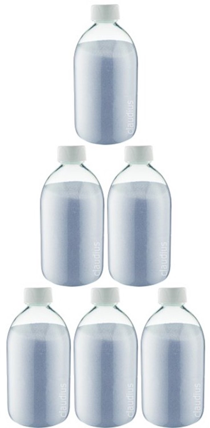 Claudius Scrubzout Lavendel 650 gram - Fles met witte dop - set van 6 stuks - Hydraterende Lichaamsscrub - Body Scrub
