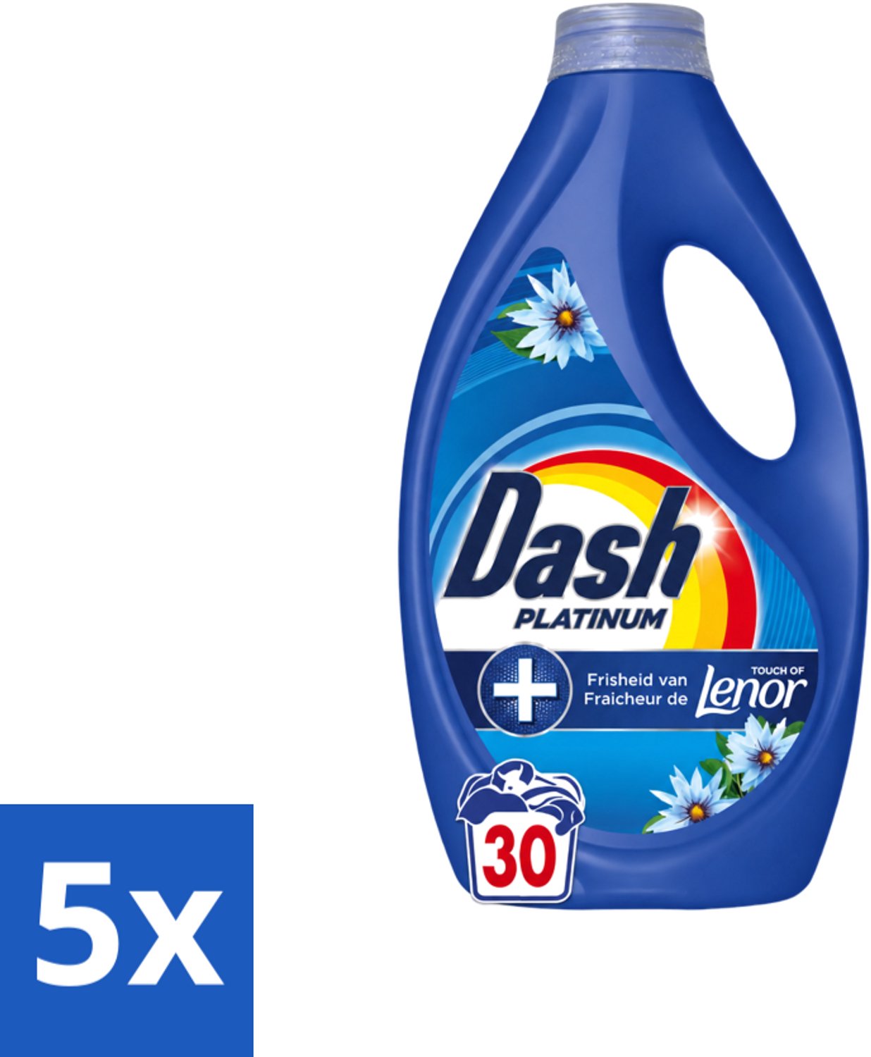 5 x Dash – Wasmiddel – Zeebries – 1350 ml - Voordeelverpakking - 5 stuks