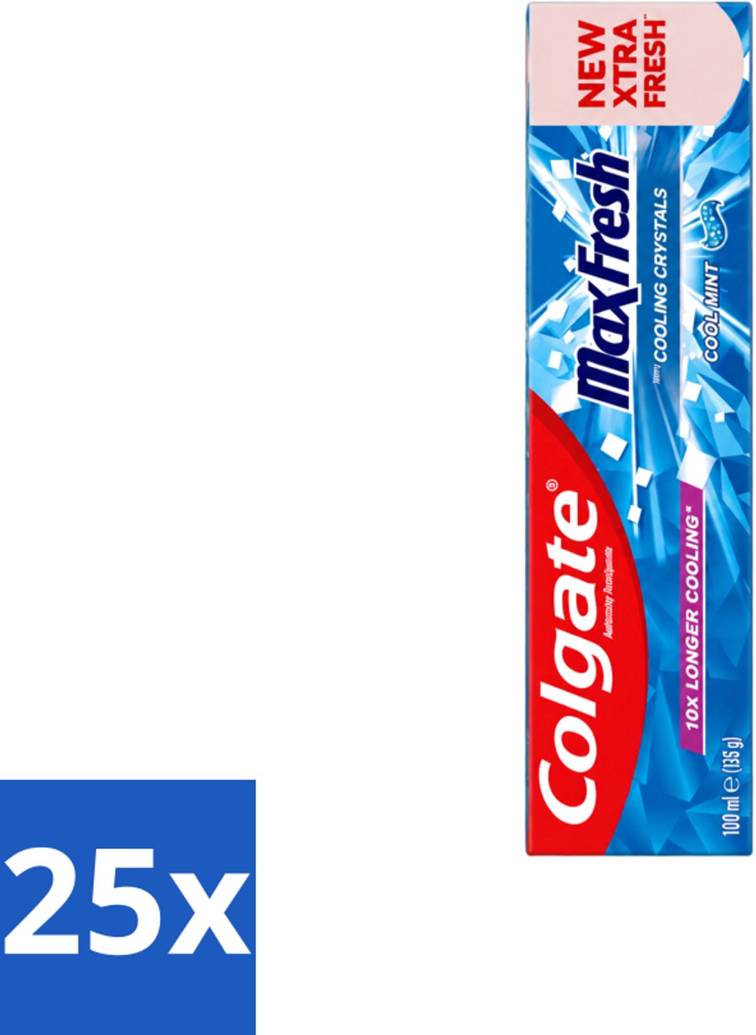 25 x Colgate - Max Fresh - Cool Mint - Tandpasta - 100ml - Voordeelverpakking - 25 stuks