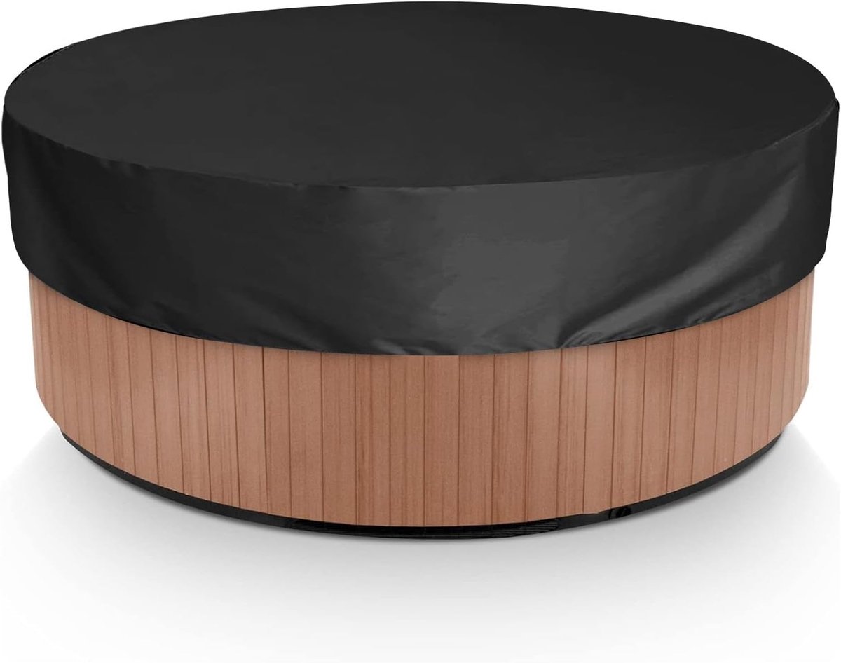 Zwembadafdekking - zwembadhoes - Zwembad Afdekzeil - Meubelhoezen - meubelhoes - Tuinmeubelhoes - zwembad - zwembad afdekzeil rond - 190*30cm - afdekking - zwembad afdekhoes - Zwembadafdekhoes - Zwart
