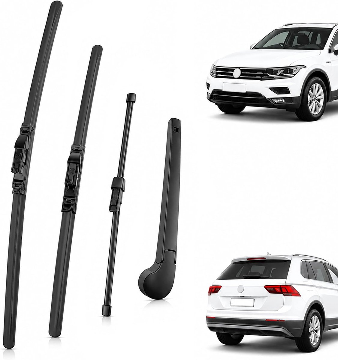 Ruitenwissers voor en achter, voor VW Tiguan II 2017-2022