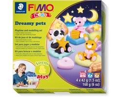 FIMO kids 8034 - ovenhardende boetseerklei - Form&Play set "Dreamy Pets"