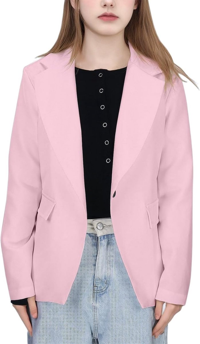 Reversjas voor meisjes, effen, knoopsluiting, lang, mouwloos, voor kinderen