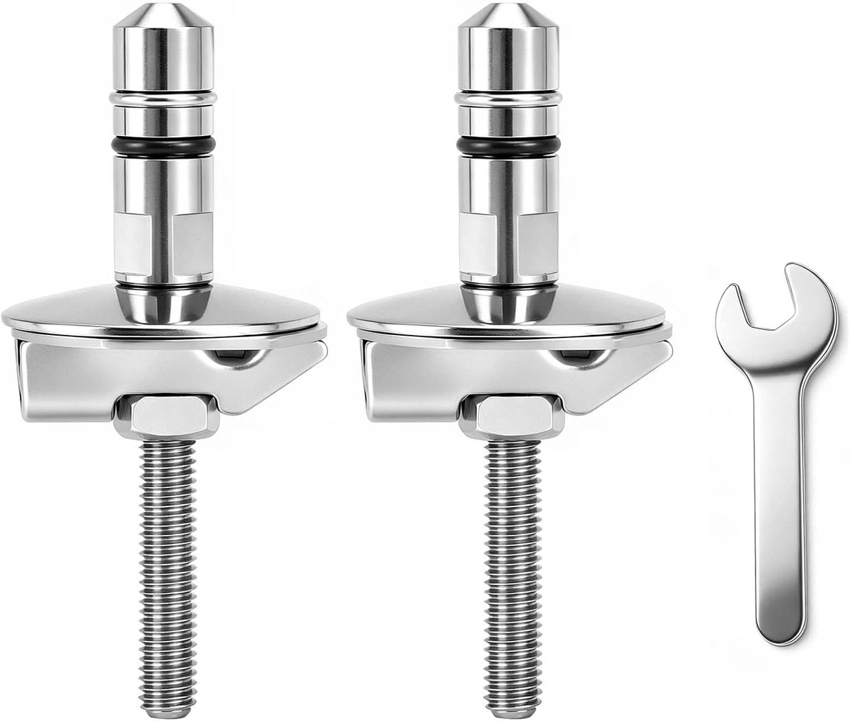 2 stuks wc-bevestigingsset, Soft Close scharnier, bevestiging wc-bril, reserveonderdelen, wc-deksel, bevestigingsset voor Haro en Luvett toilet, M6 x 71,5 mm