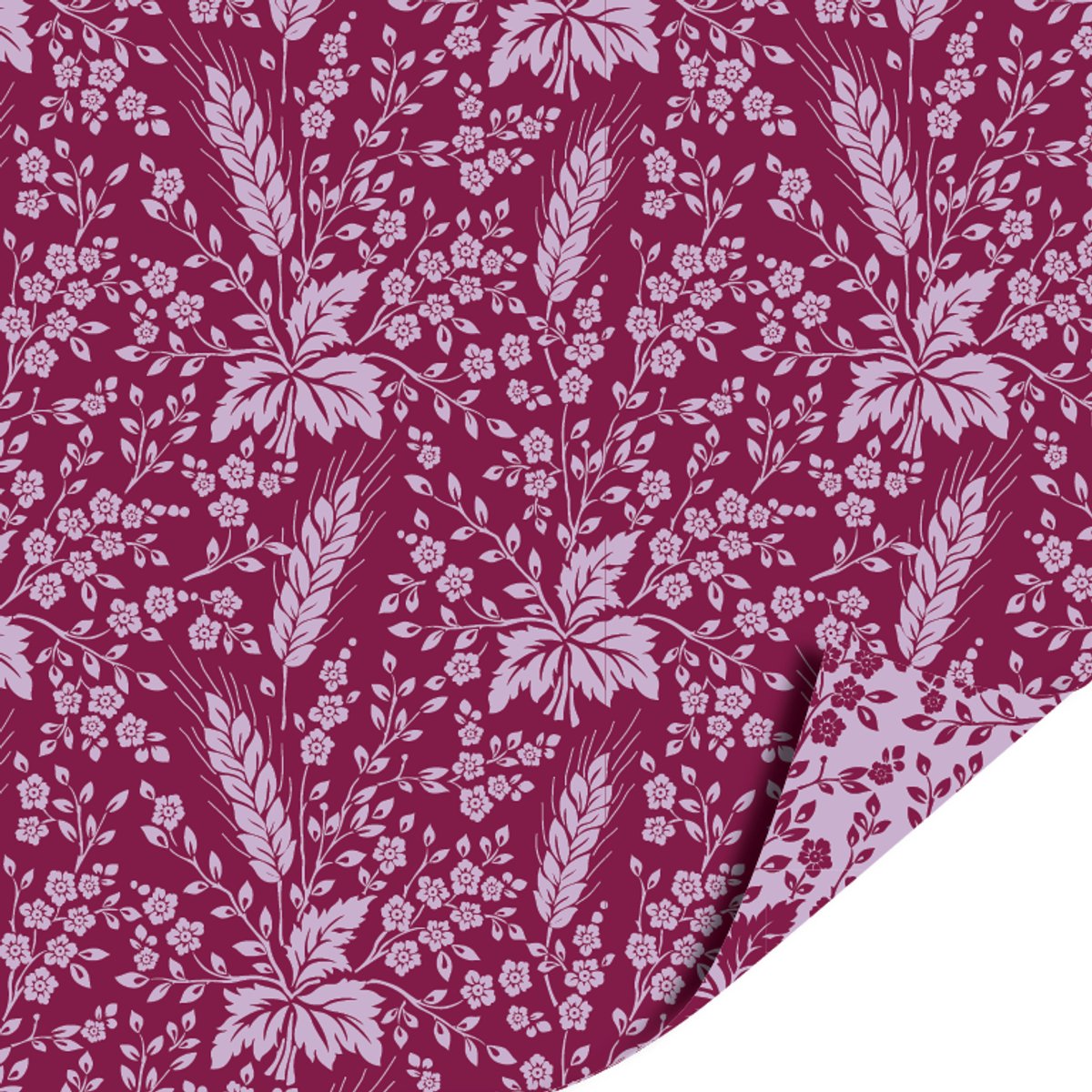 Het Inpakhuis - Cadeaupapier - Inpakpapier - Kadopapier - Luxury Grass Purple - Luxury Grass Lilac - 70cm x 2mtr