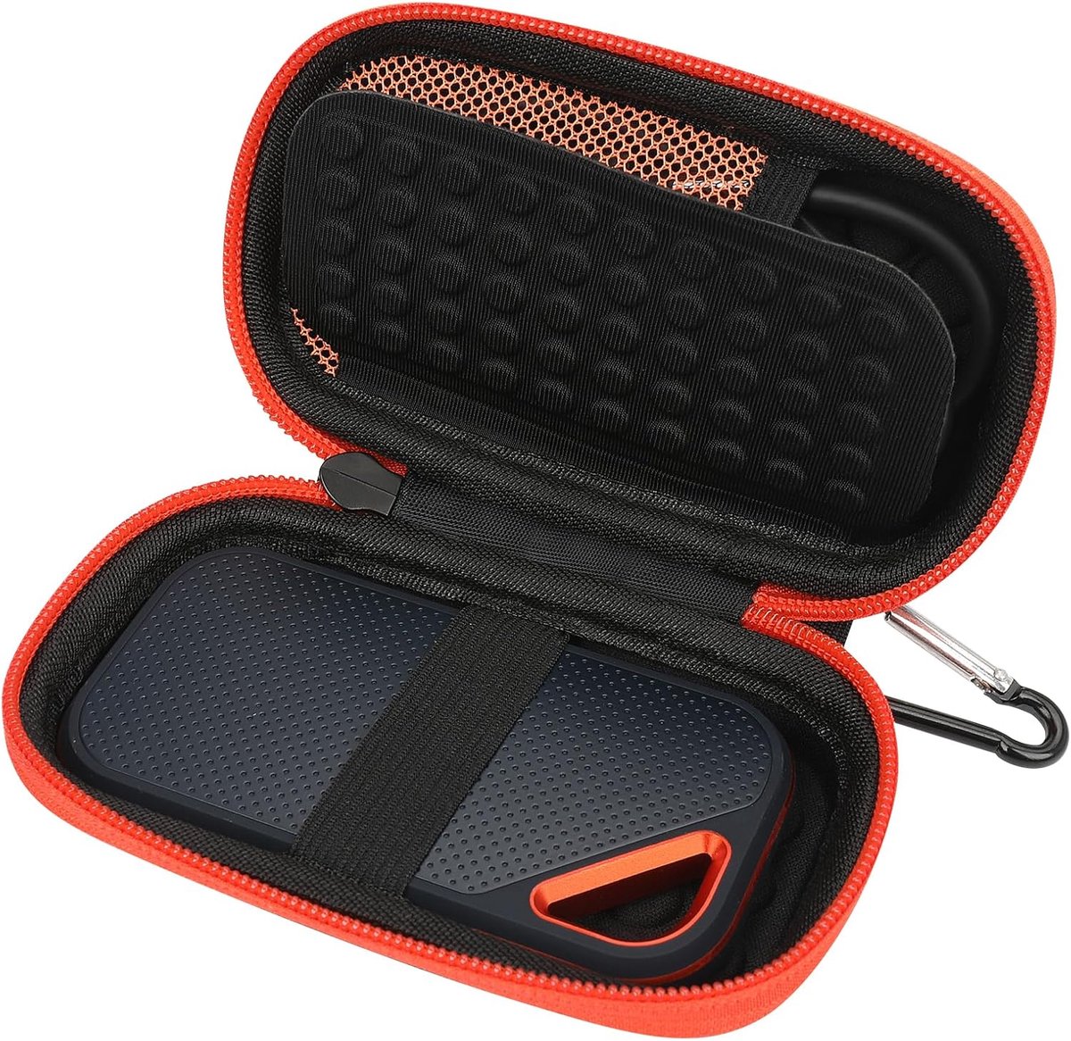 Hoes voor SanDisk Extreme PRO/SanDisk Extreme Portable SSD Externe SSD, draagbare harde hoes voor SanDisk drives en Micro SD-kaart (zwart)