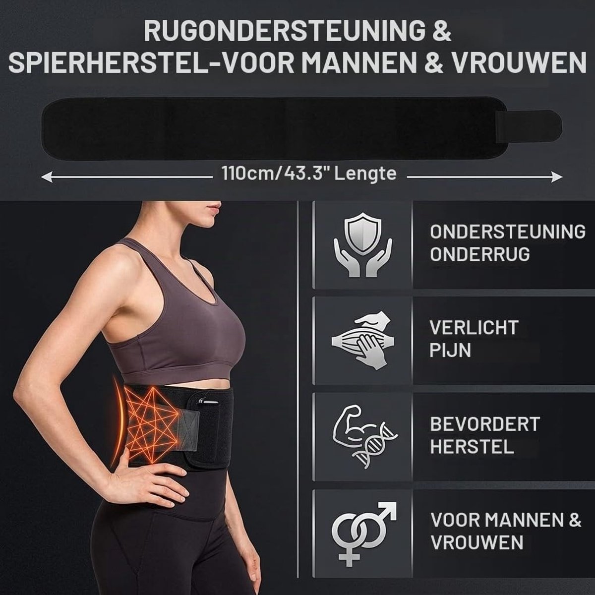 Riem verstelbaar, Taille Trainer Heren dames, Abdominale zweet riem, Taille Cincher Taille broek voor fitnesstraining, Body Shaping Afslanken Taille Trainer Taille Shaper