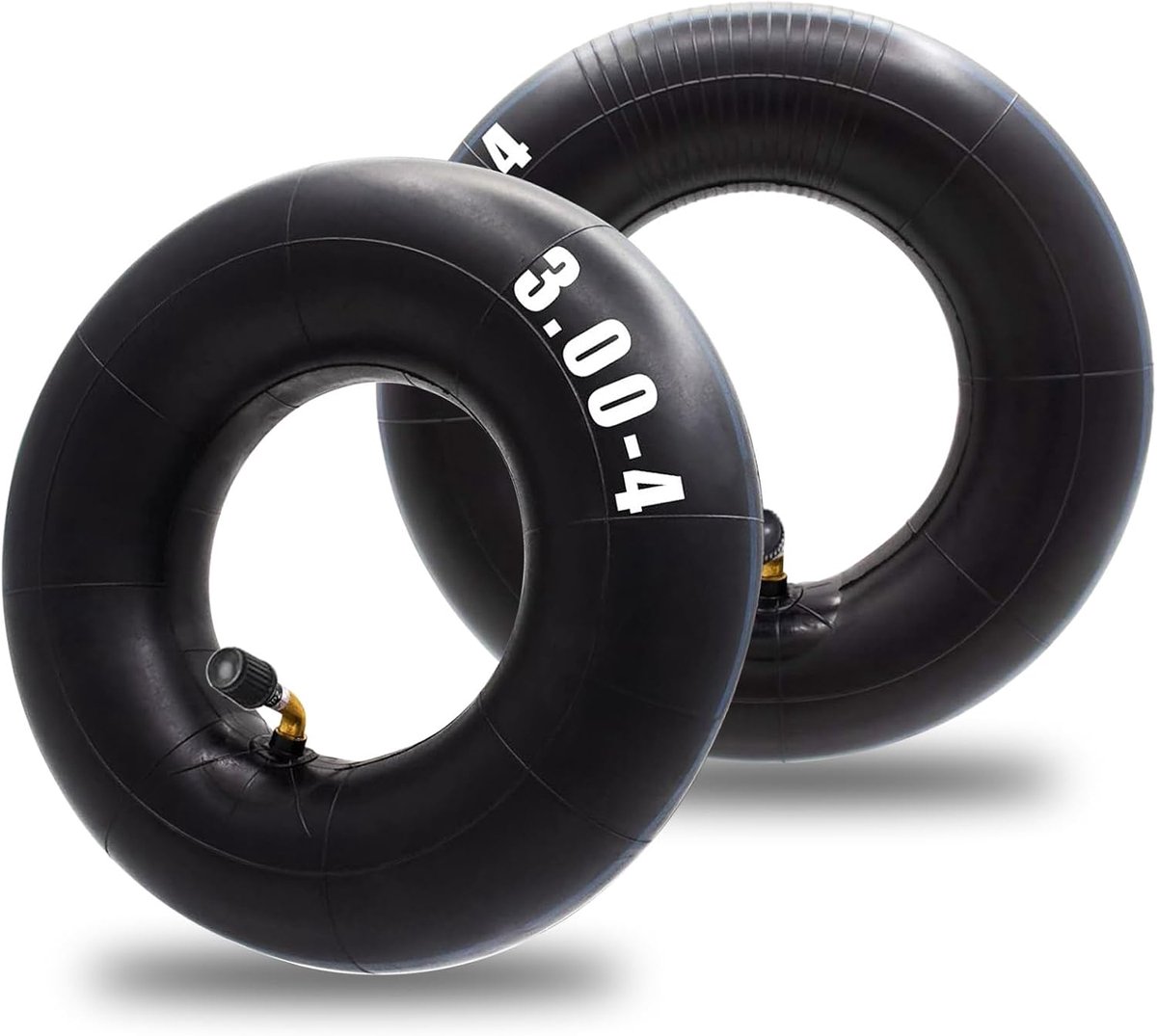 2 stuks 3.00-4 (260x85mm) binnenband met TR-87 gebogen ventiel, compatibel met verschillende grasmaaiers, kruiwagens, tuinaanhangers, skelters, golfkarren en meer