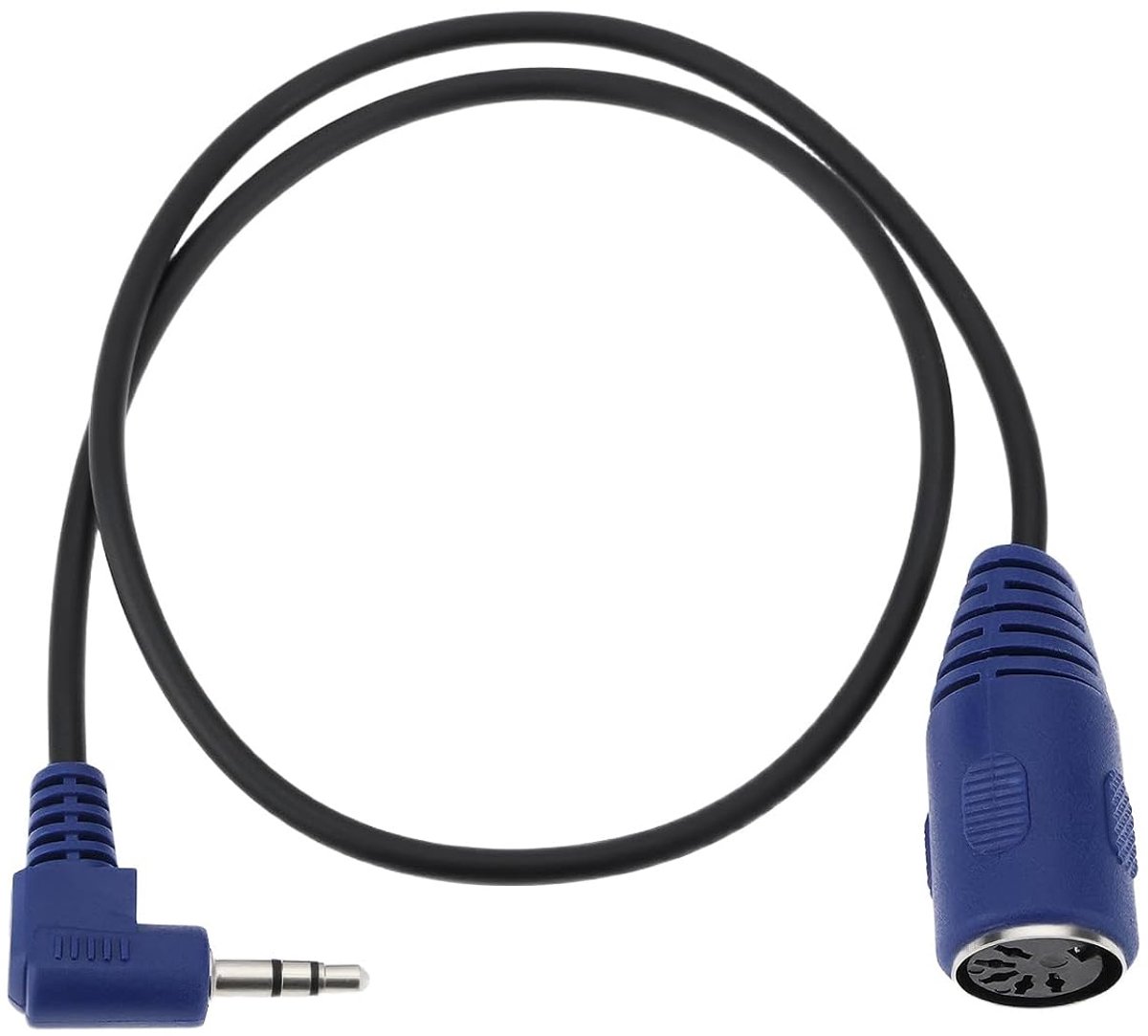 5-pins MIDI vrouwelijk naar TRS 3,5 mm mannelijke kabel compatibel met Akai MPC Studio MPC Touch MPX8 SQ-1, 90° TRS