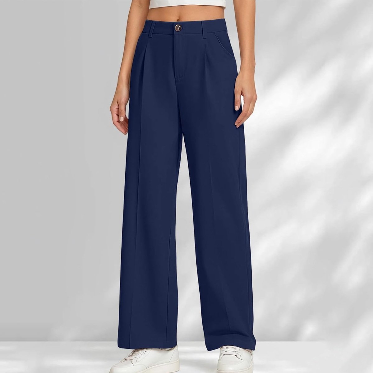 Broek voor meisjes, breed, gestreept, marineblauw, zomer, strand, vakantie, katoen, licht, chic, casual, schattig, kinderkleding, zonnemode, A131