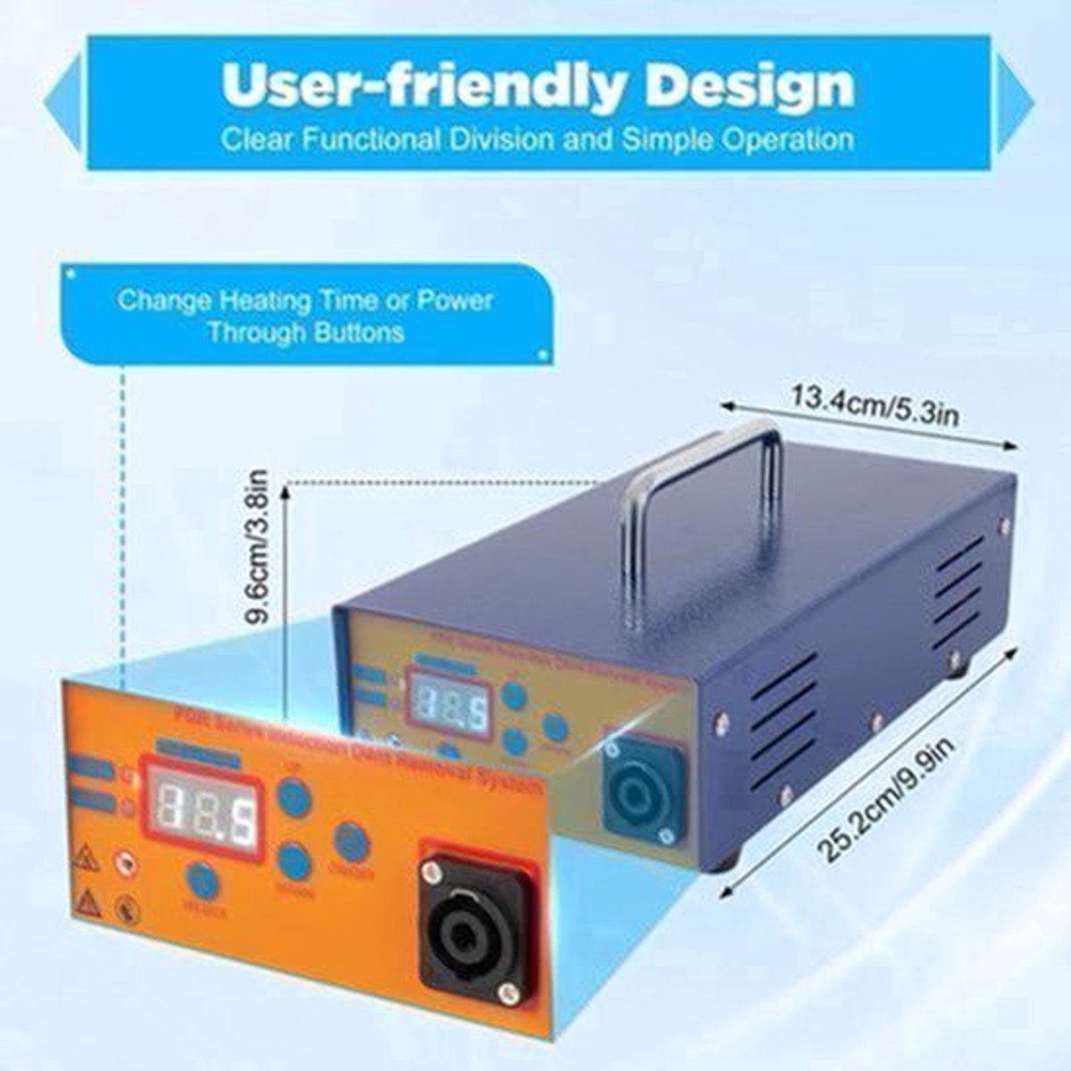 Deukhersteller Auto – Deukverwijderaar – Inductieverwarmer – Reparatietool – Lakschadevrij – 1,38 kW Vermogen – Digitale Bediening
