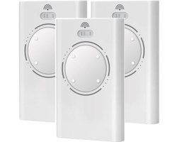 Set van 3 afstandsbedieningen voor garagedeuren (868 MHz) - 4-kanaals handzenders - Geschikt voor FAAC SLH 868 MHz model - Wit
